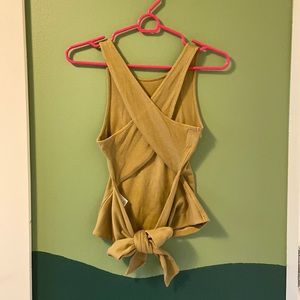 SEZANE - Wrap Top in Khaki Green